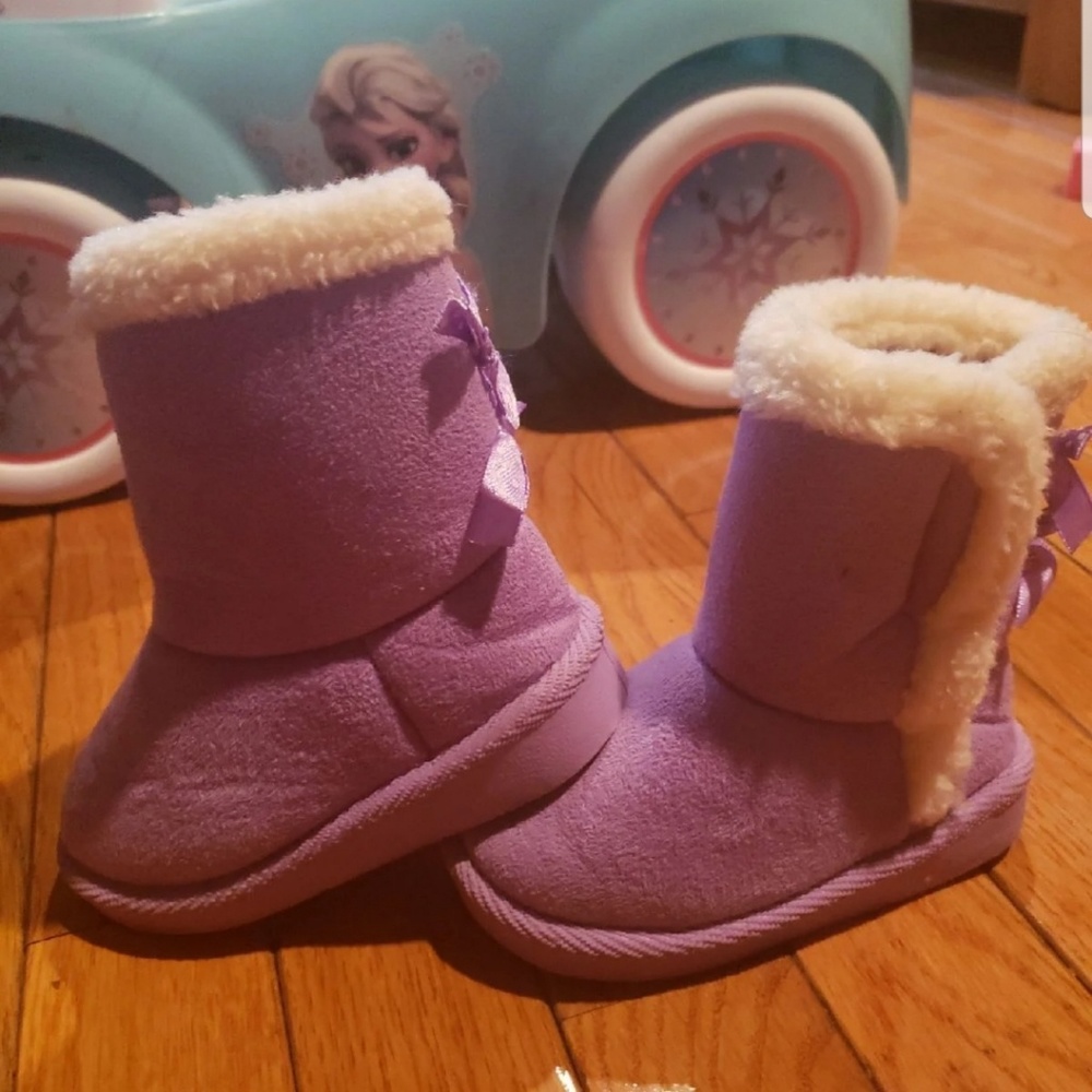 Purple boots